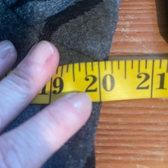 En Focus Women Gray Knit Print A-Line Short Sleeve Dress - Size 14W - Picture 9 of 11